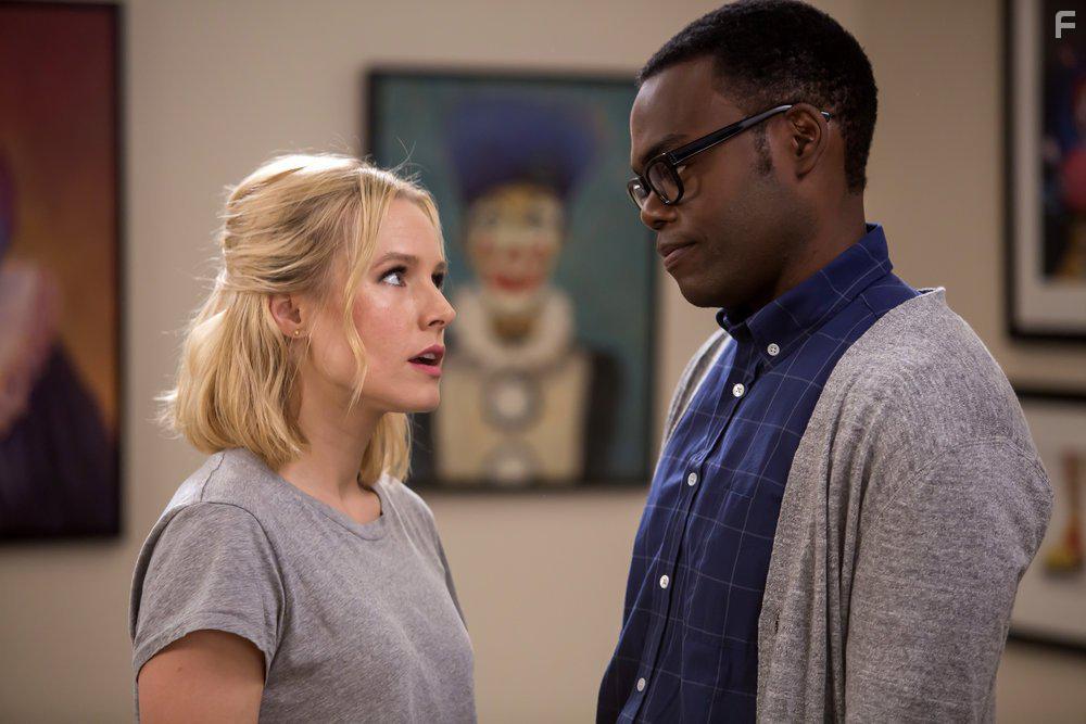 Kristen Bell and William Jackson Harper in The Good Place (2016)