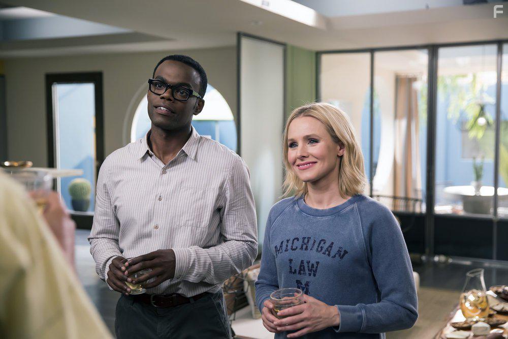 Kristen Bell and William Jackson Harper in The Good Place (2016)