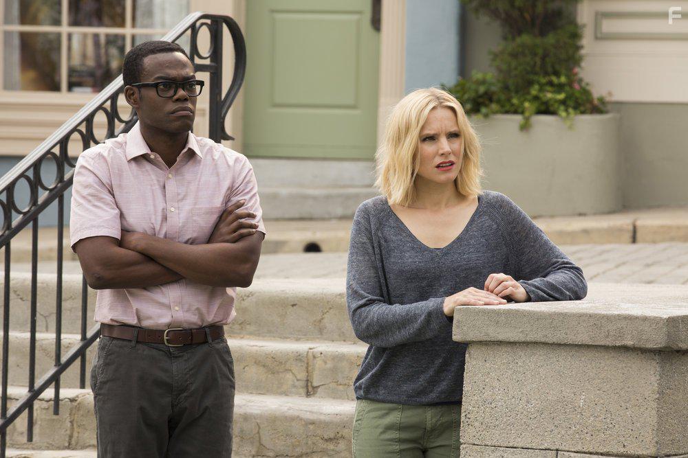 Kristen Bell and William Jackson Harper in The Good Place (2016)