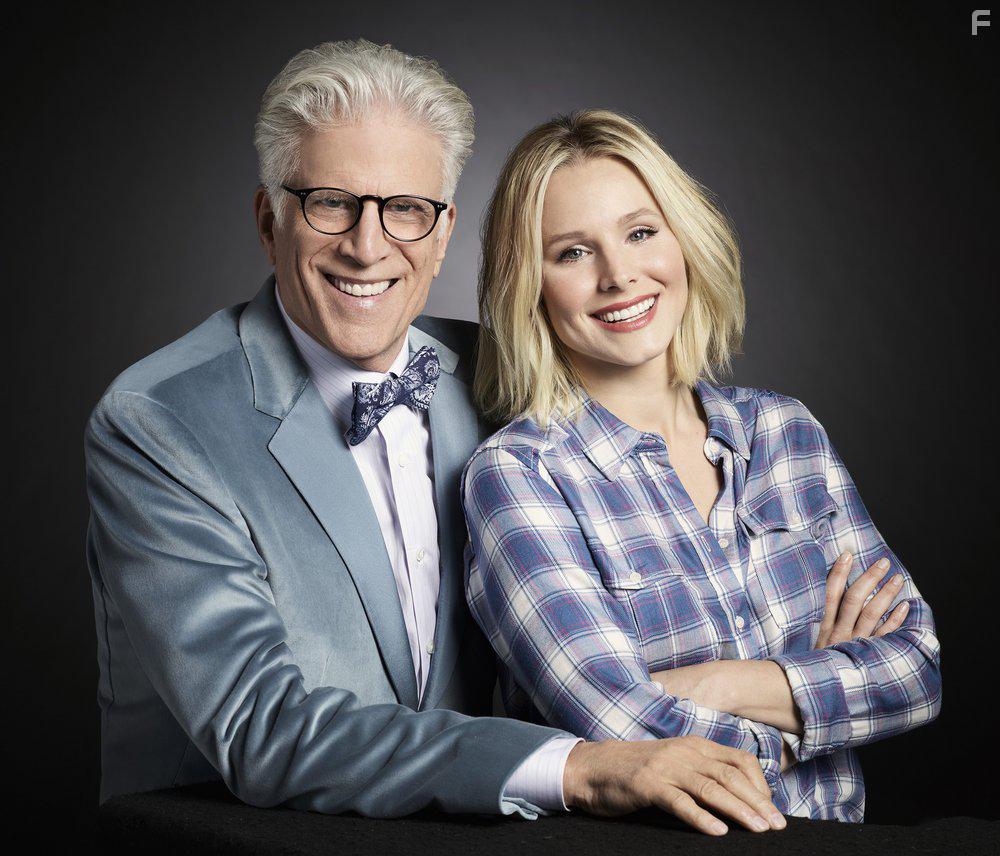 Ted Danson and Kristen Bell in The Good Place (2016)