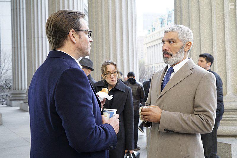 Peter Francis James and Michael Weatherly in Bull: The Necklace (2016)