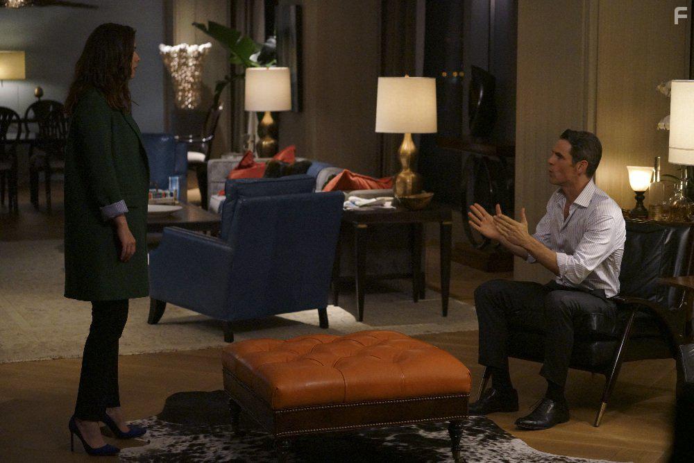 Eddie Cahill and Hayley Atwell in Conviction (2016)