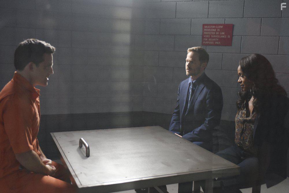 Shawn Ashmore, Mike Doyle, and Merrin Dungey in Conviction (2016)