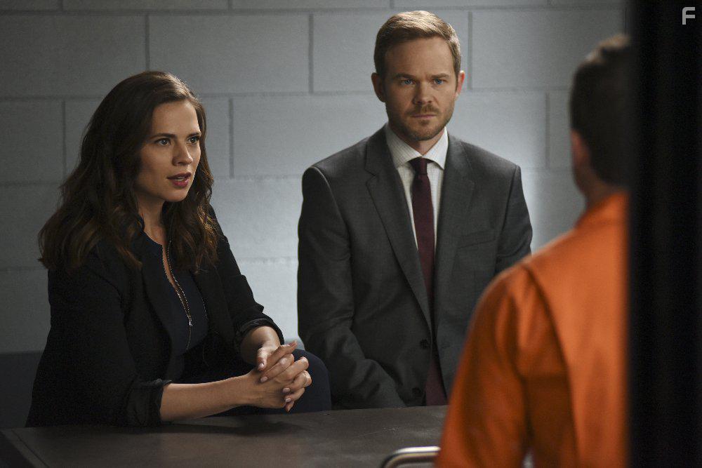 Shawn Ashmore and Hayley Atwell in Conviction (2016)