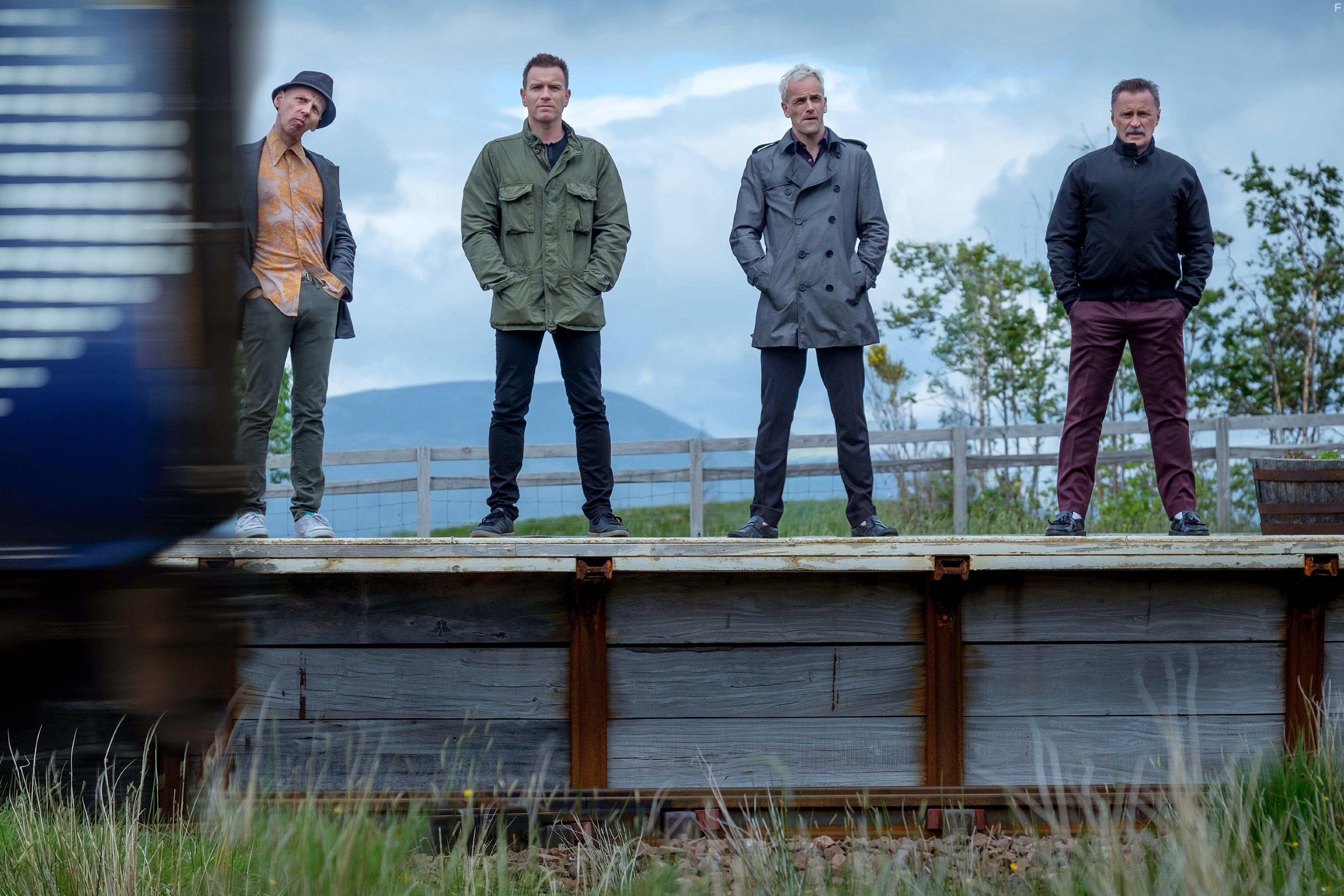 Ewan McGregor, Robert Carlyle, Jonny Lee Miller, and Ewen Bremner in T2: Trainspotting (2017)