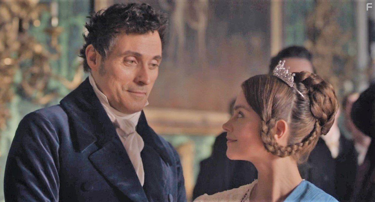 Rufus Sewell and Jenna Coleman in Victoria (2016)