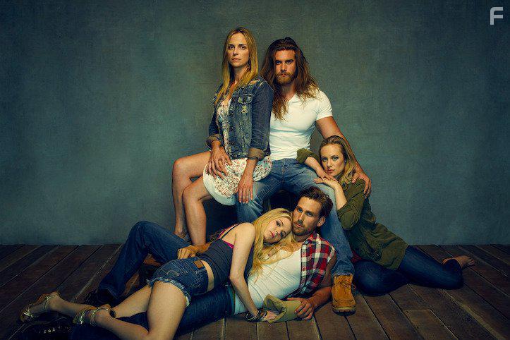 Brooke Anne Smith, Danielle Savre, Kelly Sullivan, Brad Benedict, and Brock O'Hurn in Too Close to Home (2016)
