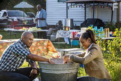 Dawn-Lyen Gardner and Dondre Whitfield in Queen Sugar (2016)