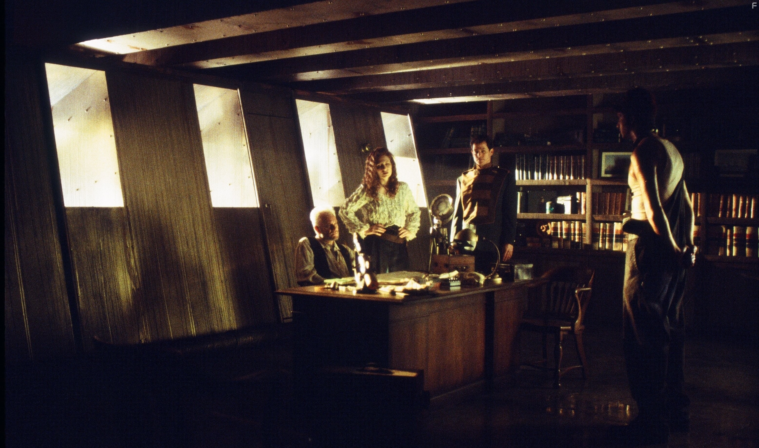 Malcolm McDowell, Michael Par?, and Heidi von Palleske in 2103: The Deadly Wake (1997)