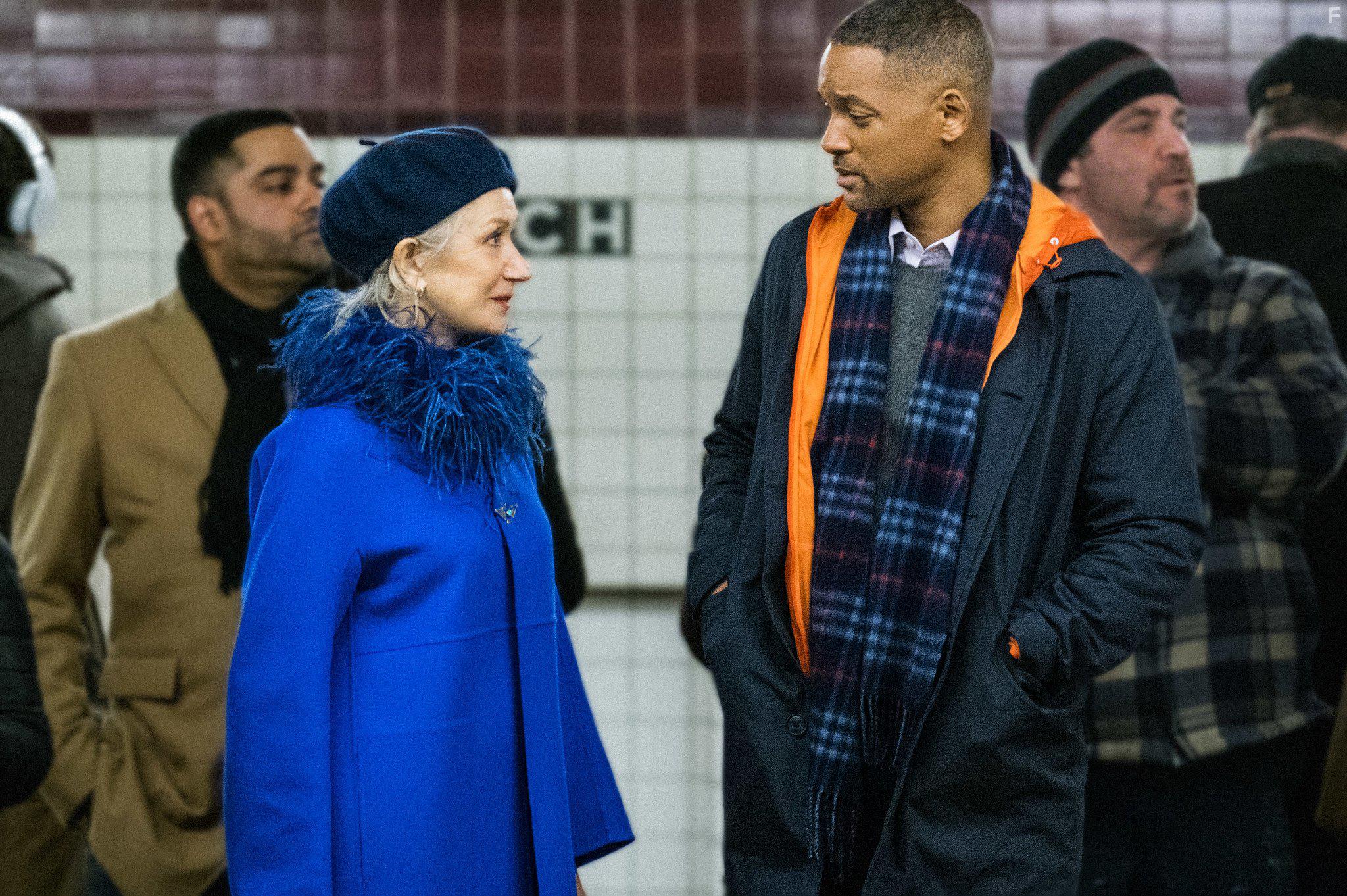 Will Smith and Helen Mirren in Collateral Beauty (2016)