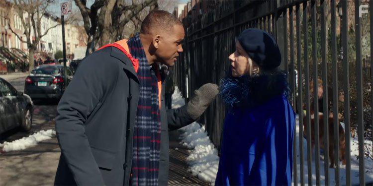 Will Smith and Helen Mirren in Collateral Beauty (2016)
