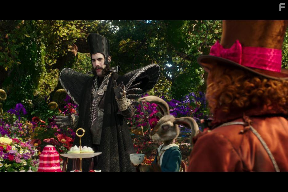 Johnny Depp and Sacha Baron Cohen in Alice Through the Looking Glass (2016)