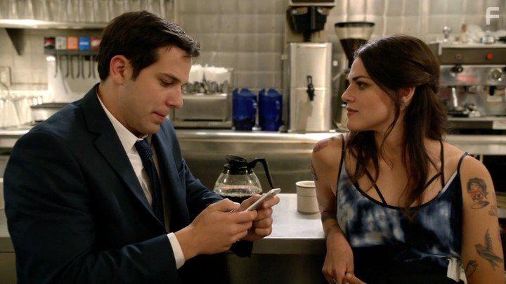 Skylar Astin and Callie Hernandez in Graves (2016)