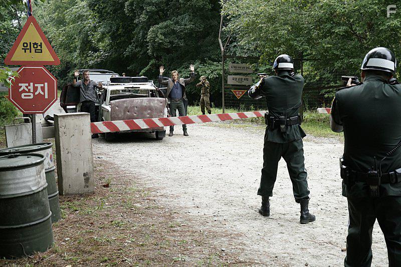 George Eads and Lucas Till in MacGyver (2016)