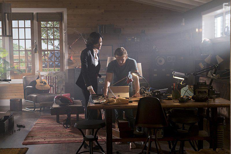 Sandrine Holt and Lucas Till in MacGyver (2016)