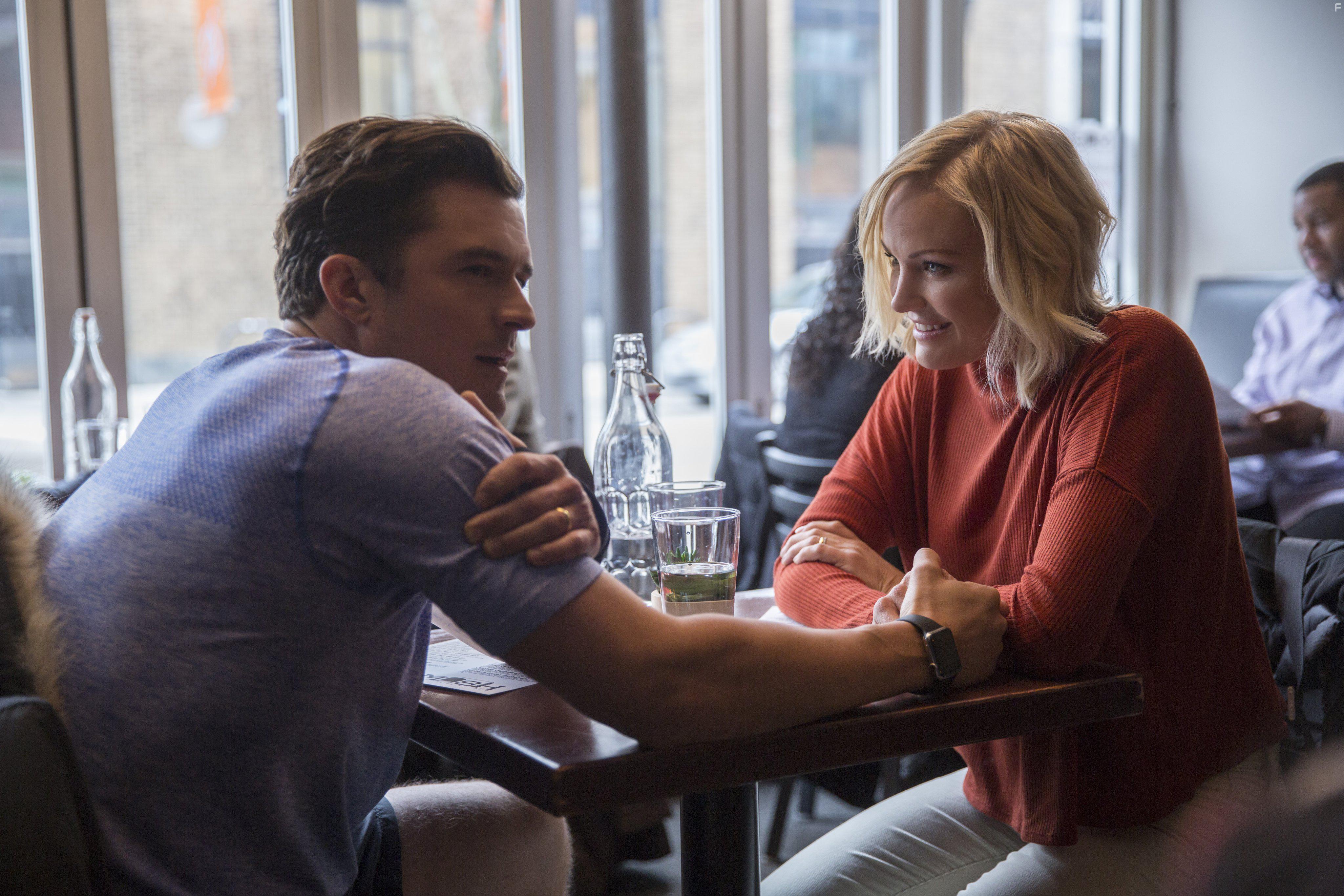 Malin Akerman and Orlando Bloom in Easy (2016)