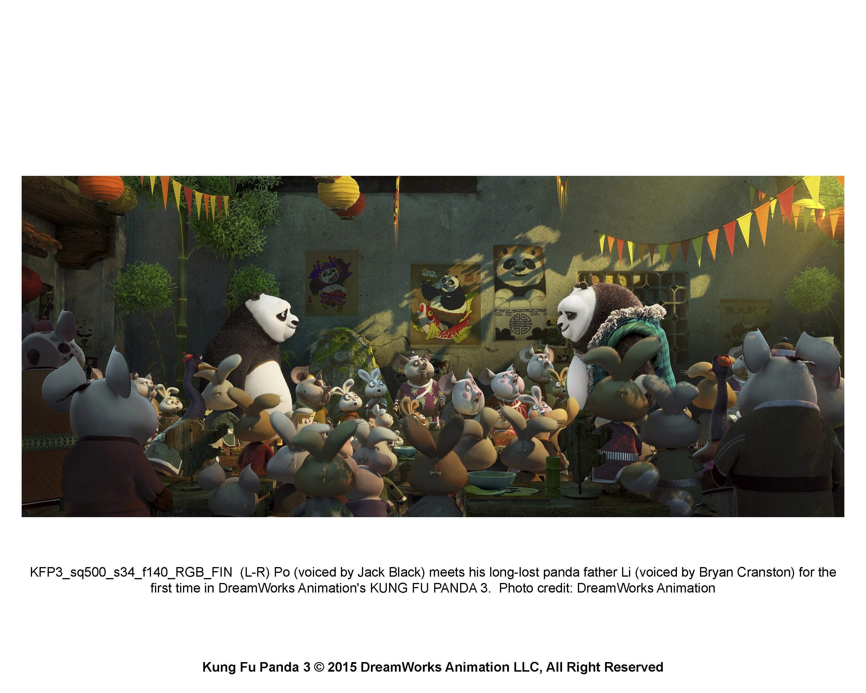 Jack Black and Bryan Cranston in Кунг-фу Панда 3 (2016)