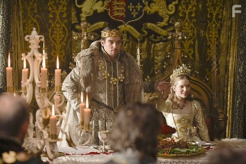 Jonathan Rhys Meyers and Tamzin Merchant in Тюдоры (2007)