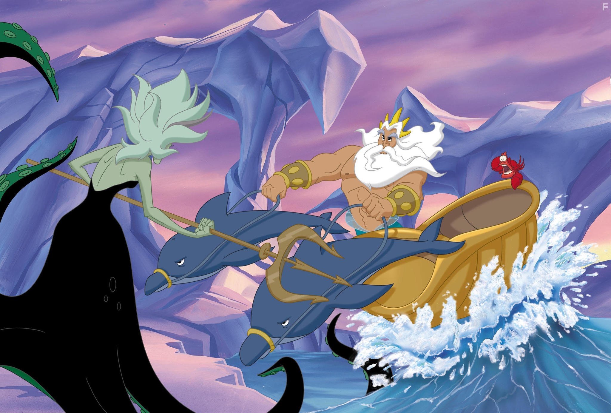 Kenneth Mars and Samuel E. Wright in Русалочка 2: Возвращение в море (2000)