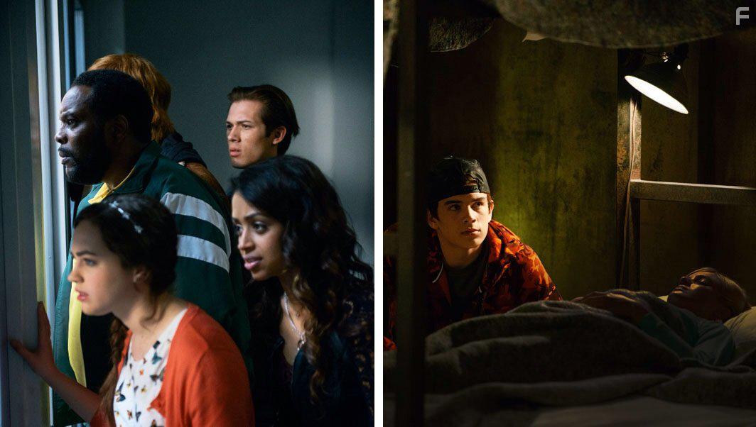 Chad L. Coleman, Mary Mouser, Leo Howard, Hayes Grier, and Liza Koshy in Freakish (2016)