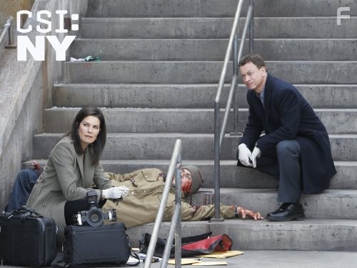 Gary Sinise and Sela Ward in Место преступления Нью-Йорк (2004)