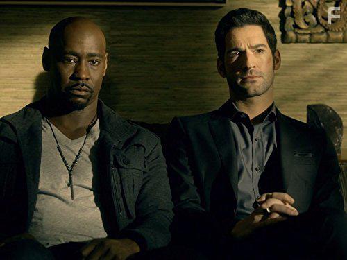 Tom Ellis and D.B. Woodside in Lucifer (2015)