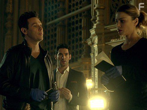Tom Ellis, Lauren German, and Kevin Alejandro in Lucifer (2015)