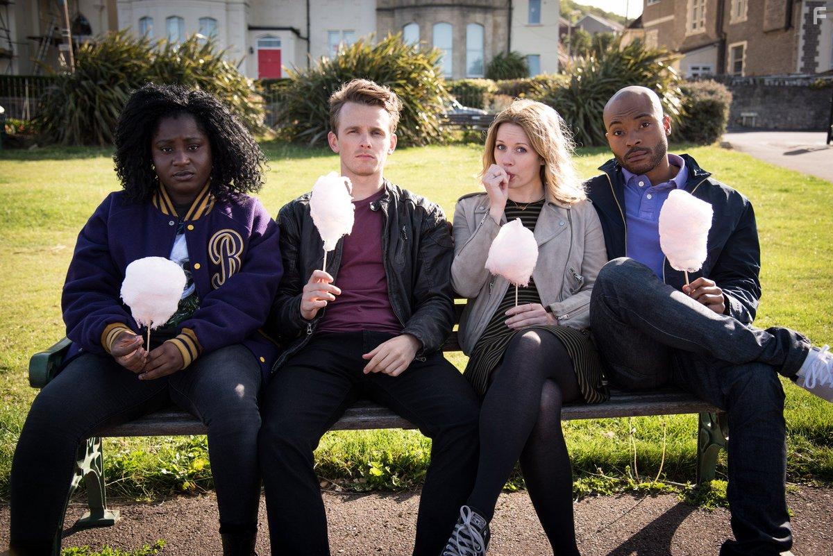 Susan Wokoma, Arinz Kene, Lewis Reeves, and Cara Theobold in Crazyhead (2016)