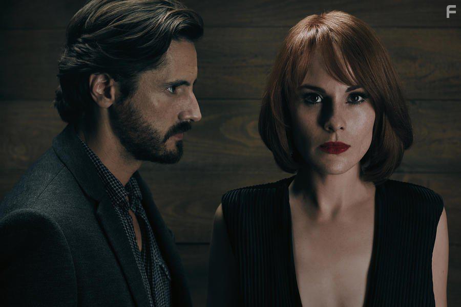 Juan Diego Botto and Michelle Dockery in Good Behavior (2016)