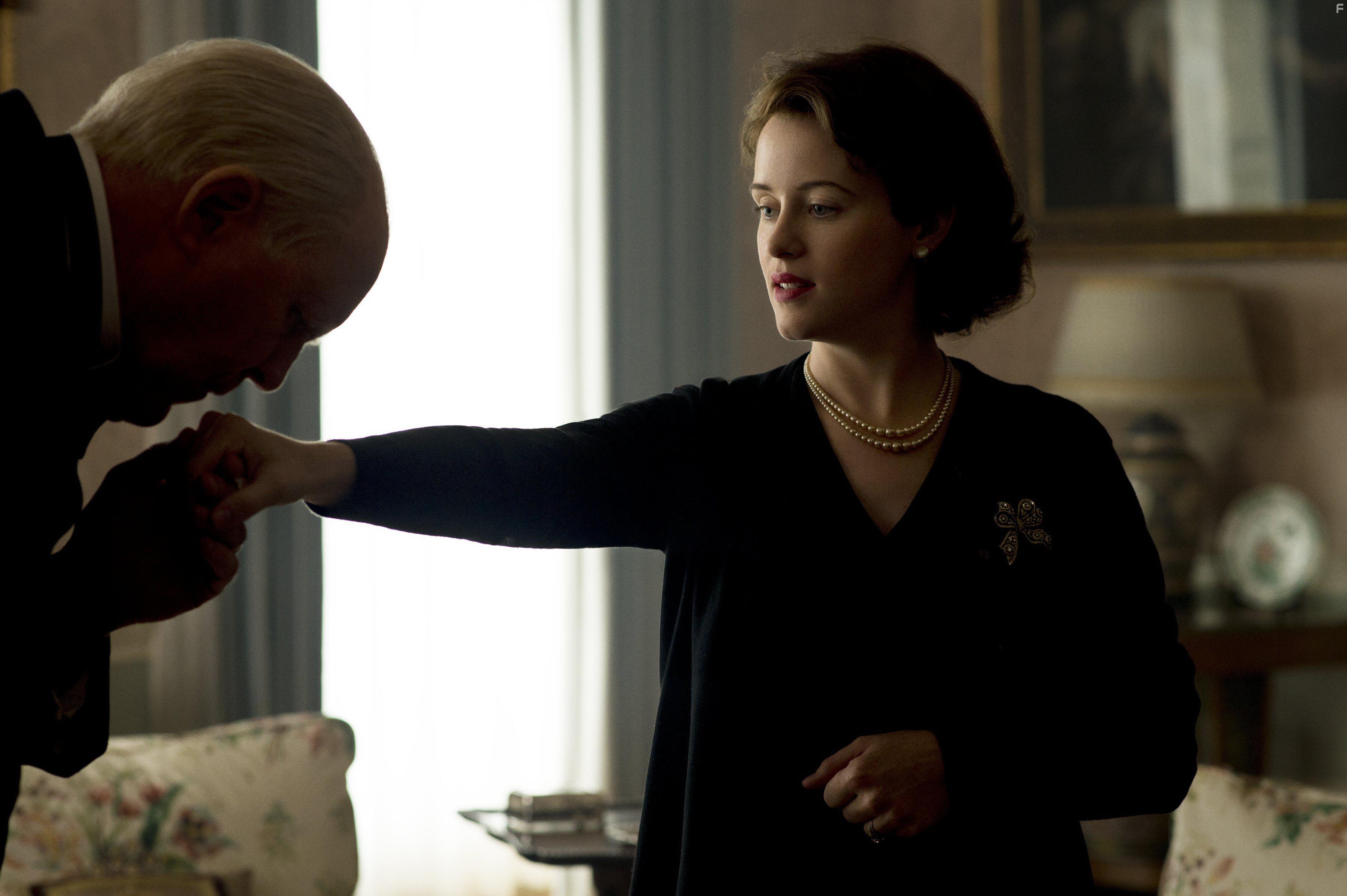 John Lithgow and Claire Foy in The Crown (2016)