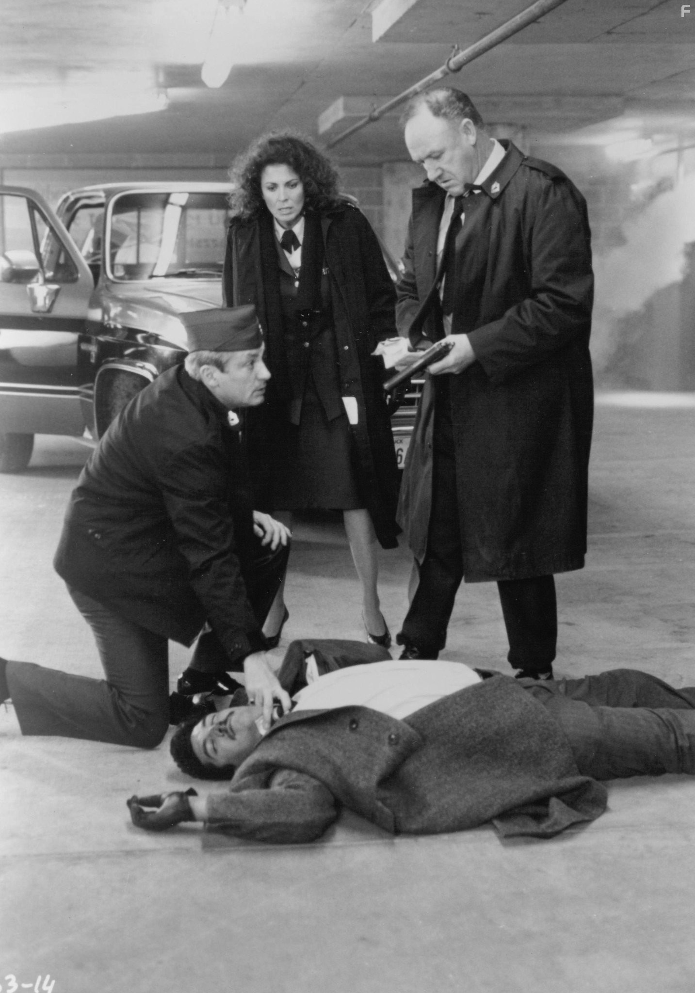 Gene Hackman and Joanna Cassidy in Доставить по назначению (1989)