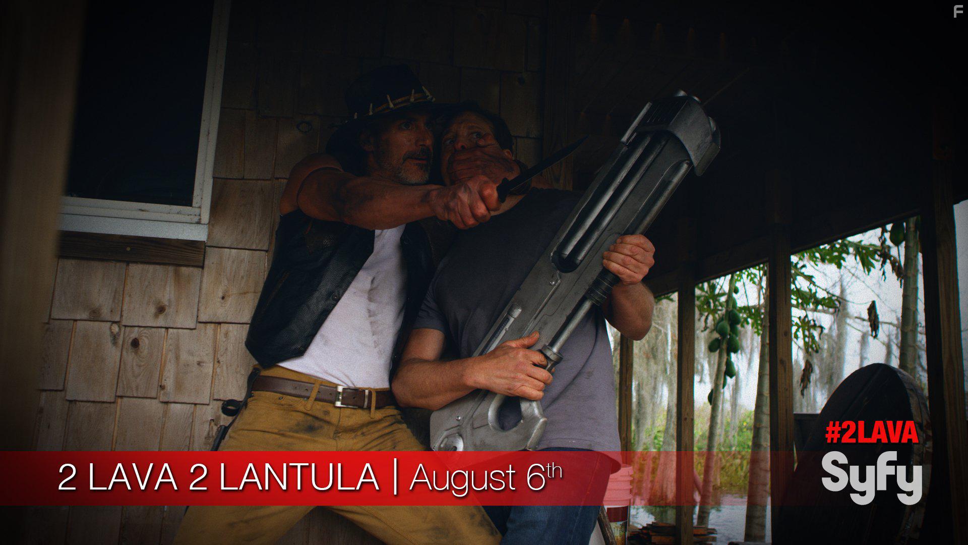Steve Guttenberg and Eric Etebari in 2 Lava 2 Lantula! (2016)