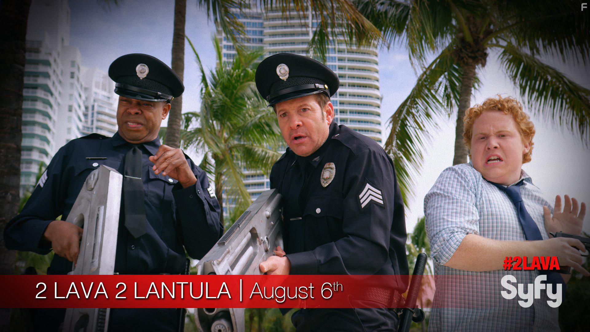 Steve Guttenberg, Michael Winslow, and Jimmy Bellinger in 2 Lava 2 Lantula! (2016)
