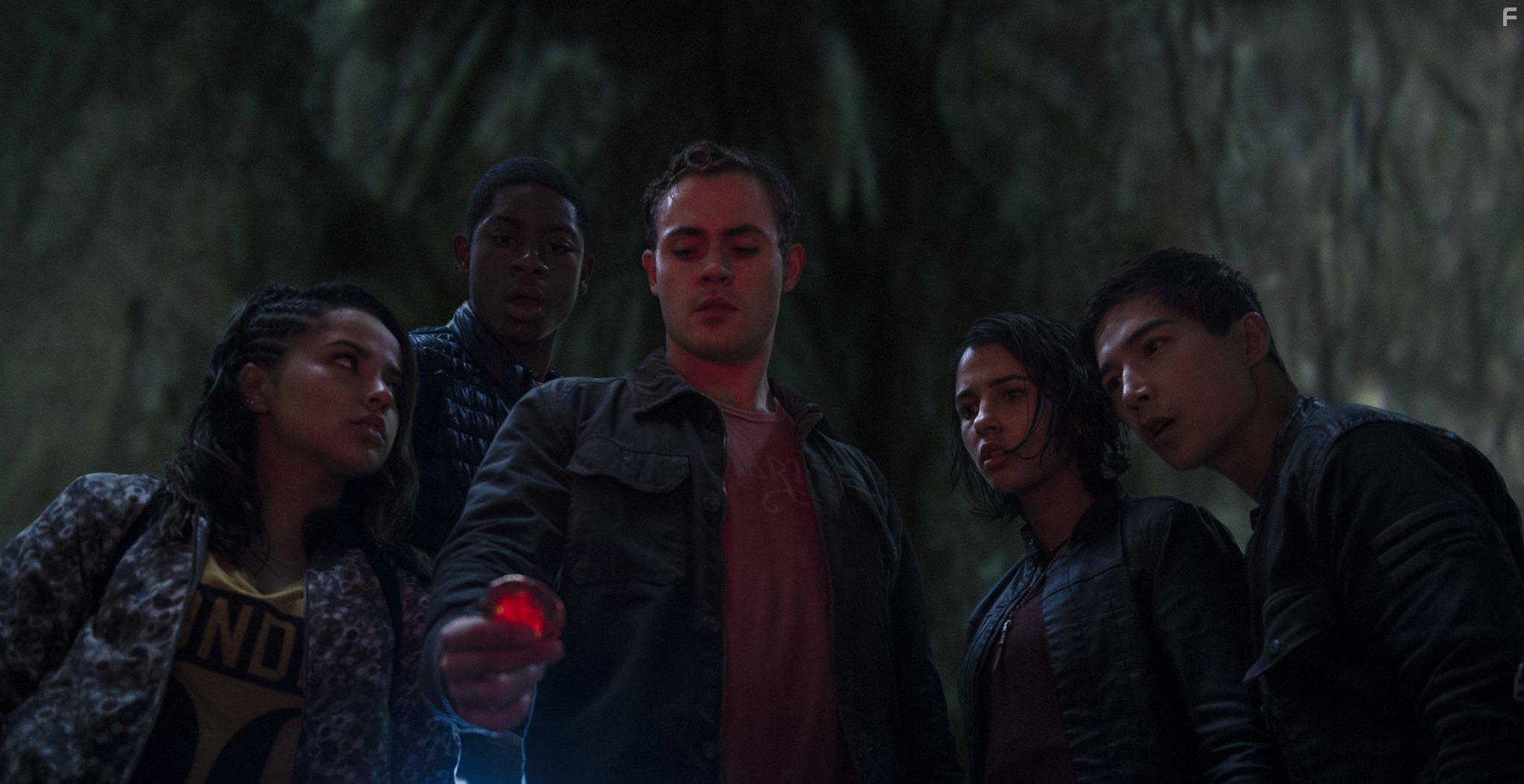 Becky G., Dacre Montgomery, Naomi Scott, Ludi Lin, and RJ Cyler in Power Rangers (2017)