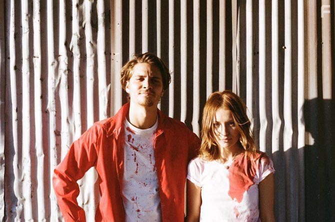 Emily Browning and Luke Grimes in Shangri-La Suite (2016)