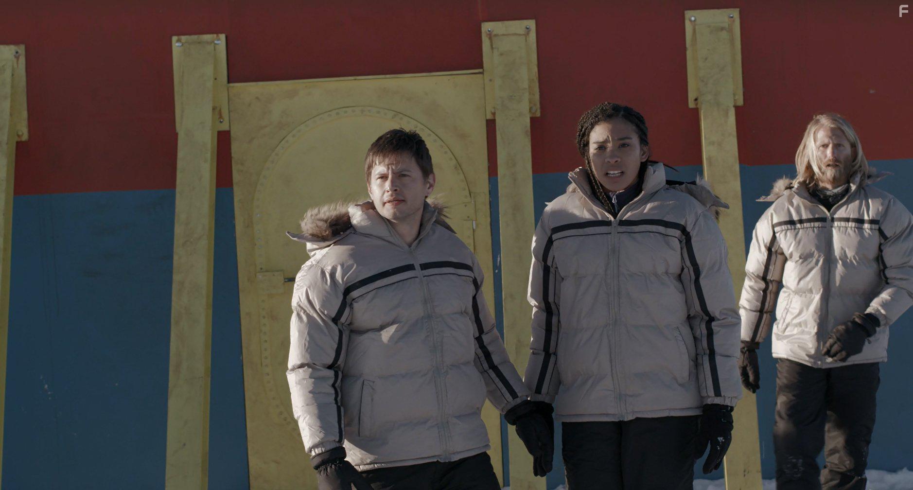 Edward DeRuiter, Kaiwi Lyman-Mersereau, and Clarissa Thibeaux in Ice Sharks (2016)