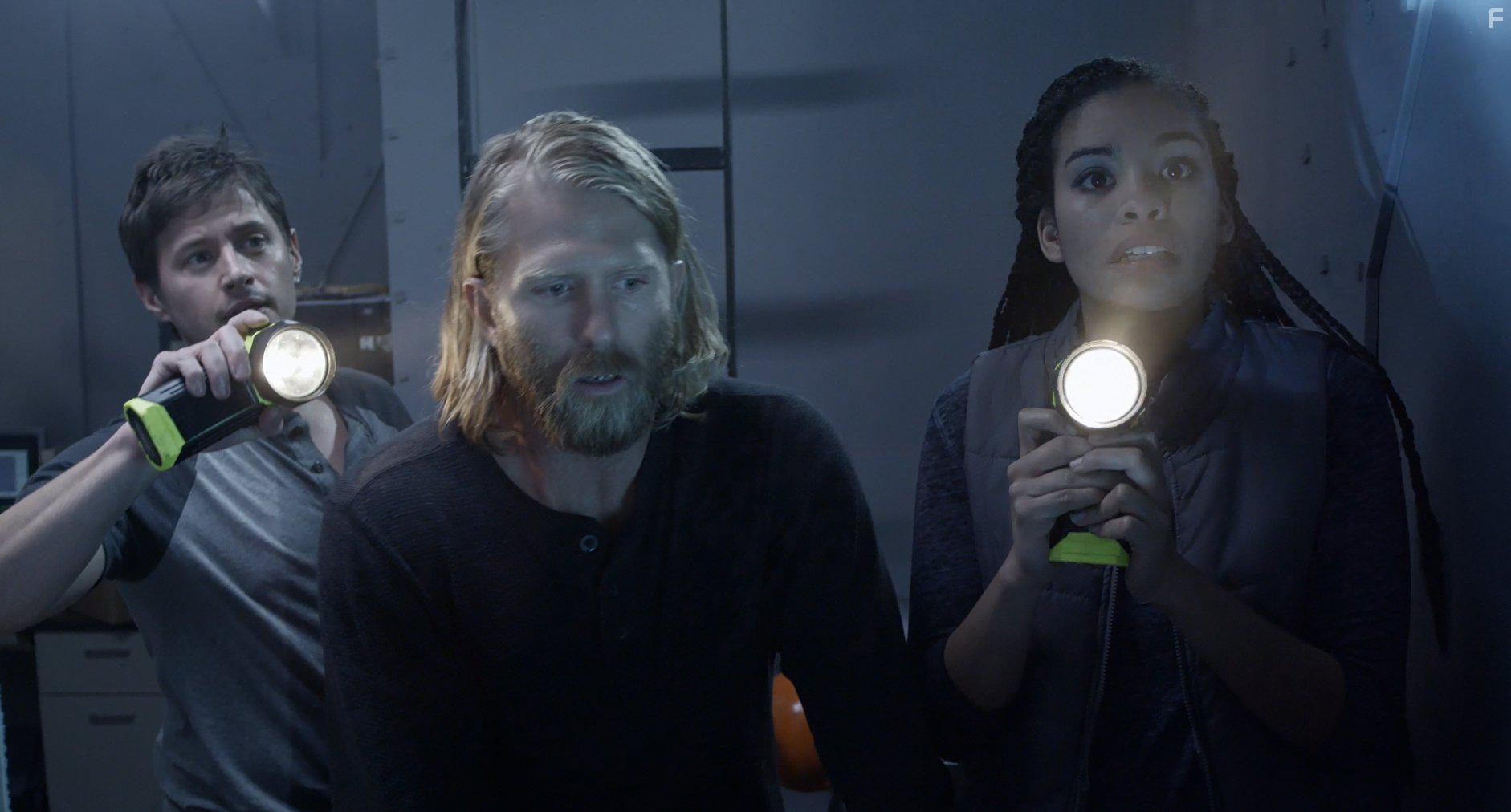 Edward DeRuiter, Kaiwi Lyman-Mersereau, and Clarissa Thibeaux in Ice Sharks (2016)