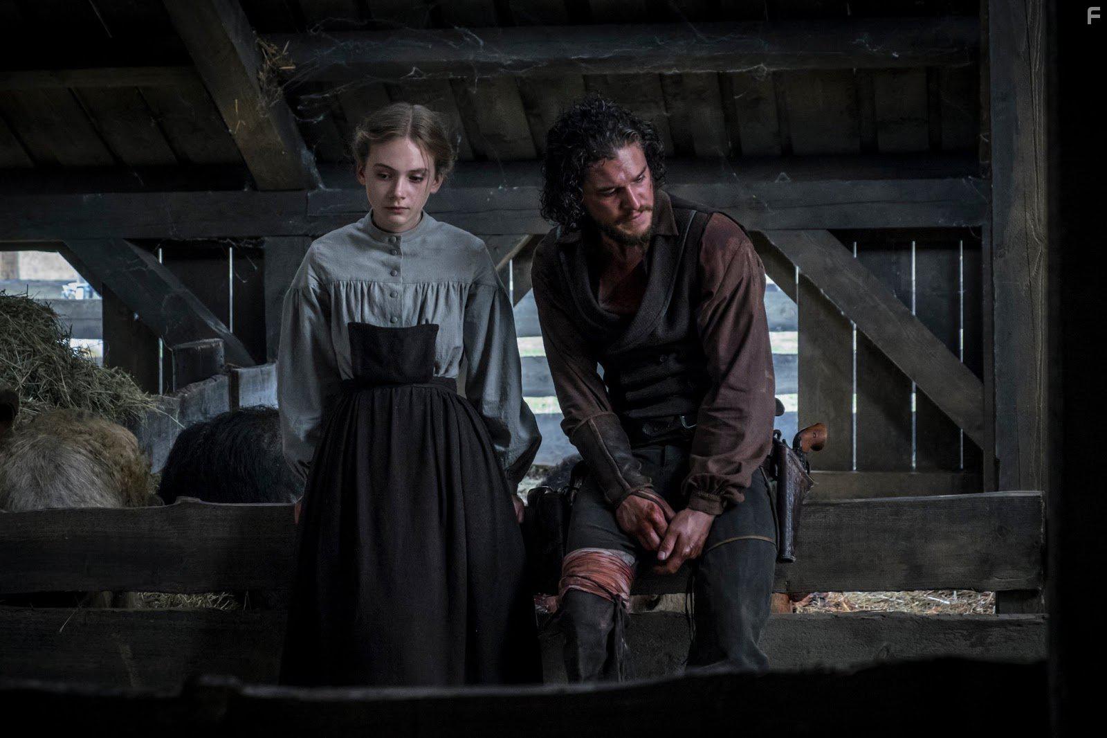 Kit Harington and Emilia Jones in Brimstone (2016)