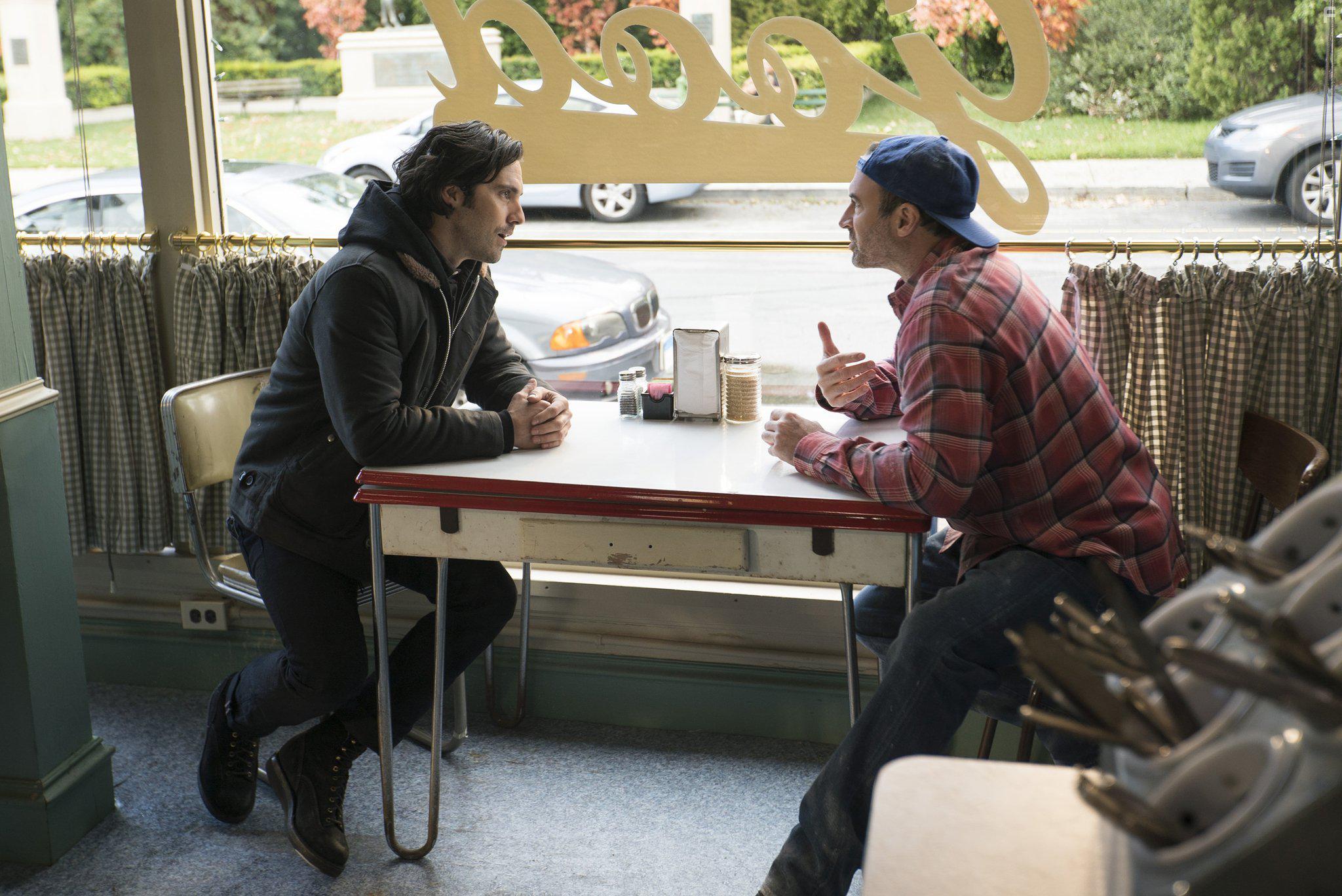 Scott Patterson and Milo Ventimiglia in Gilmore Girls: A Year in the Life (2016)