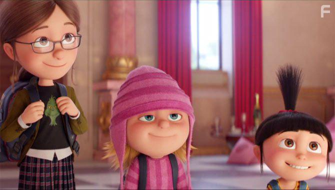 Miranda Cosgrove, Dana Gaier, and Nev Scharrel in Despicable Me 3 (2017)