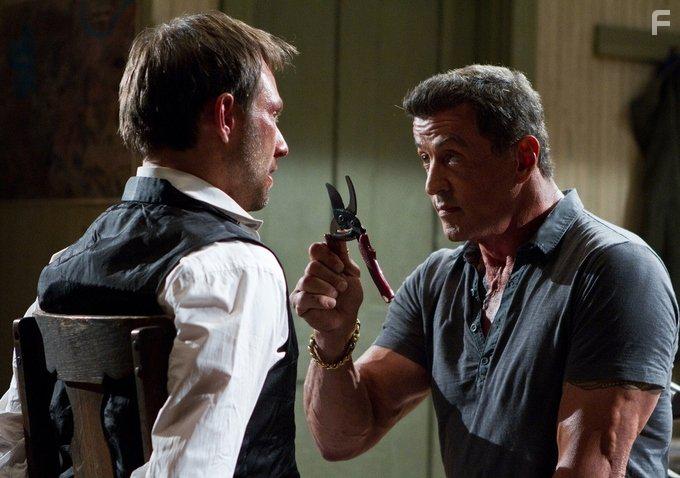 Christian Slater and Sylvester Stallone in Bullet to the Head (2012)