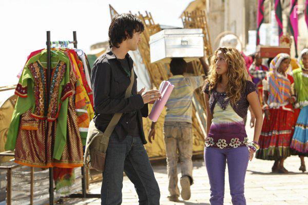 Adrienne Bailon and Michael Steger in The Cheetah Girls: One World (2008)