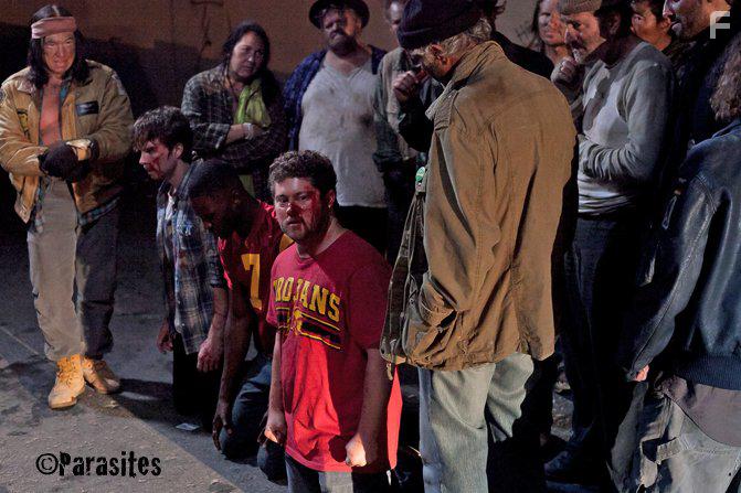 Tim Halpin, Robert Miano, Robert Rhine, Francisco Ovalle, and Sebastian Fernandez in Parasites (2016)