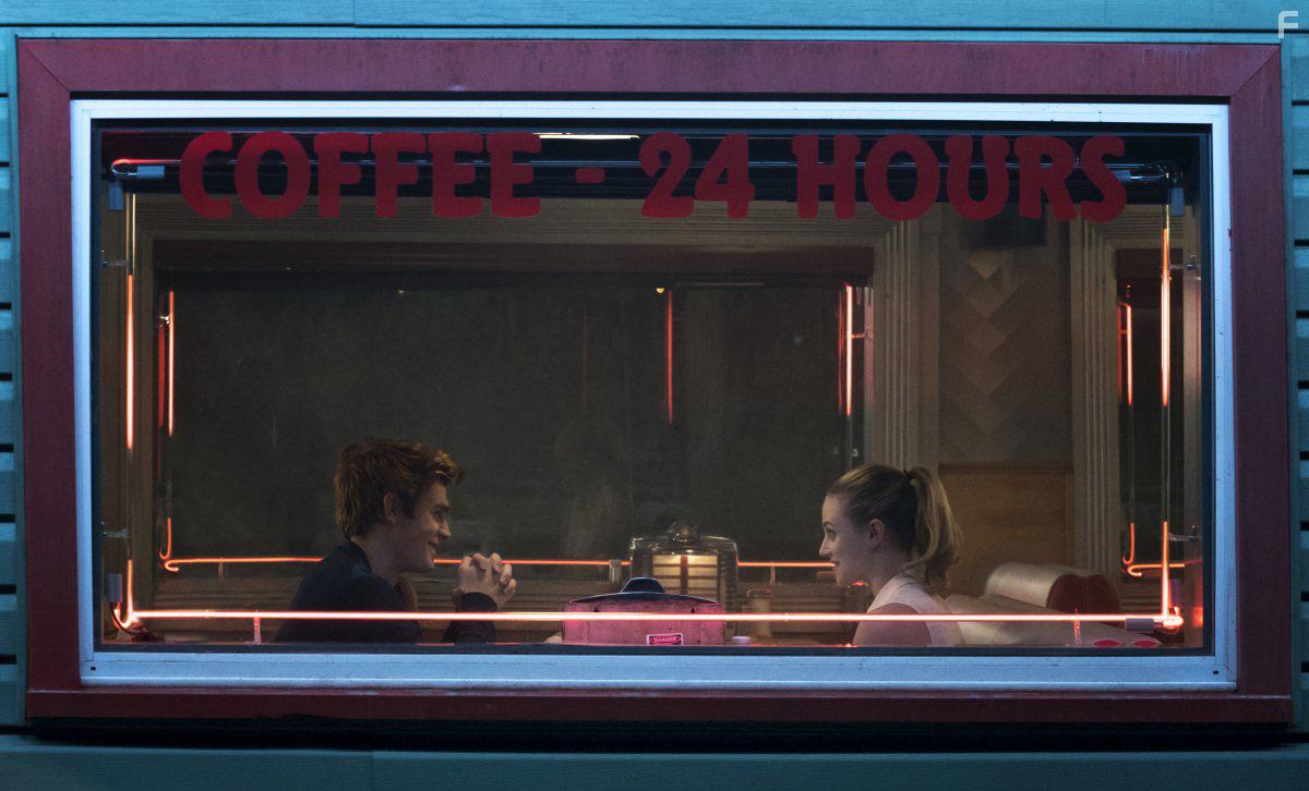 Lili Reinhart and K.J. Apa in Riverdale (2017)