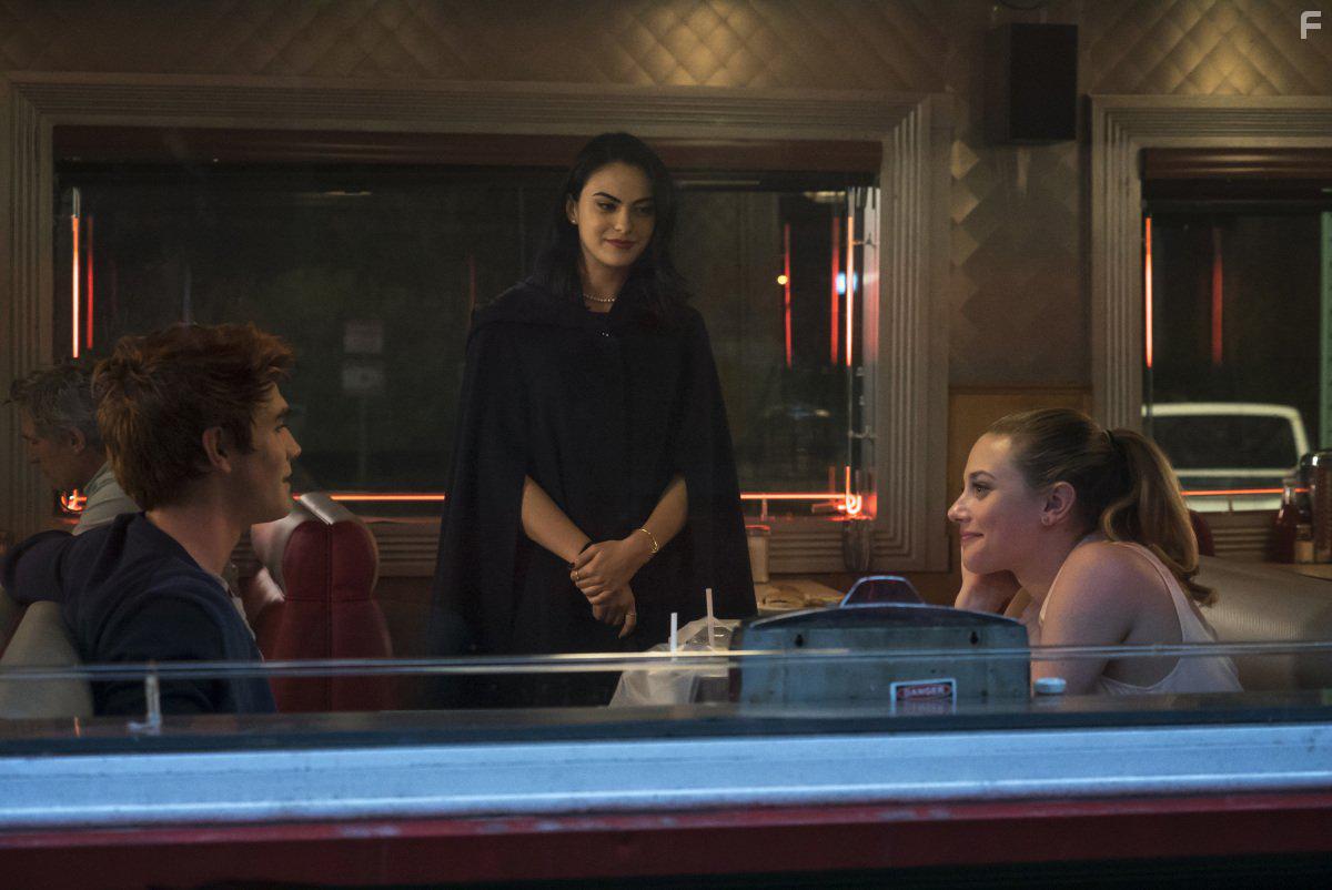 Lili Reinhart, Camila Mendes, and K.J. Apa in Riverdale (2017)