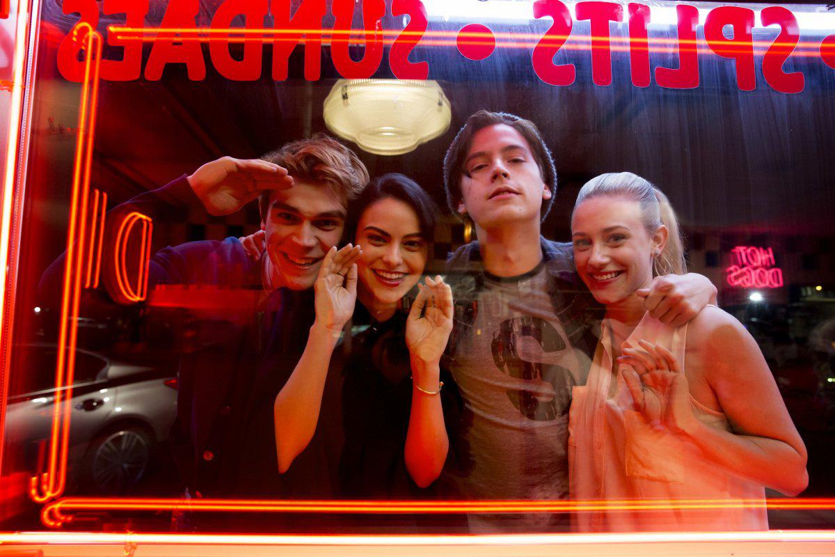 Cole Sprouse, Lili Reinhart, Camila Mendes, and K.J. Apa in Riverdale (2017)