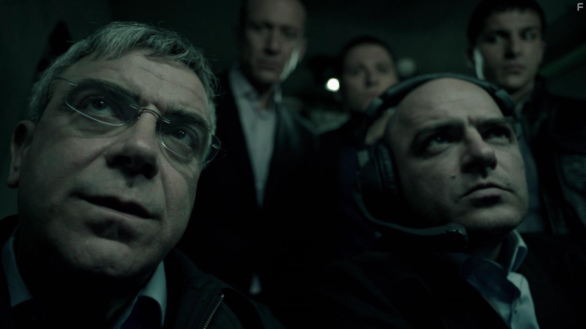 Vladimir Penev, Deyan Donkov, and Lyuben Kanev in Pod prikritie (2011)