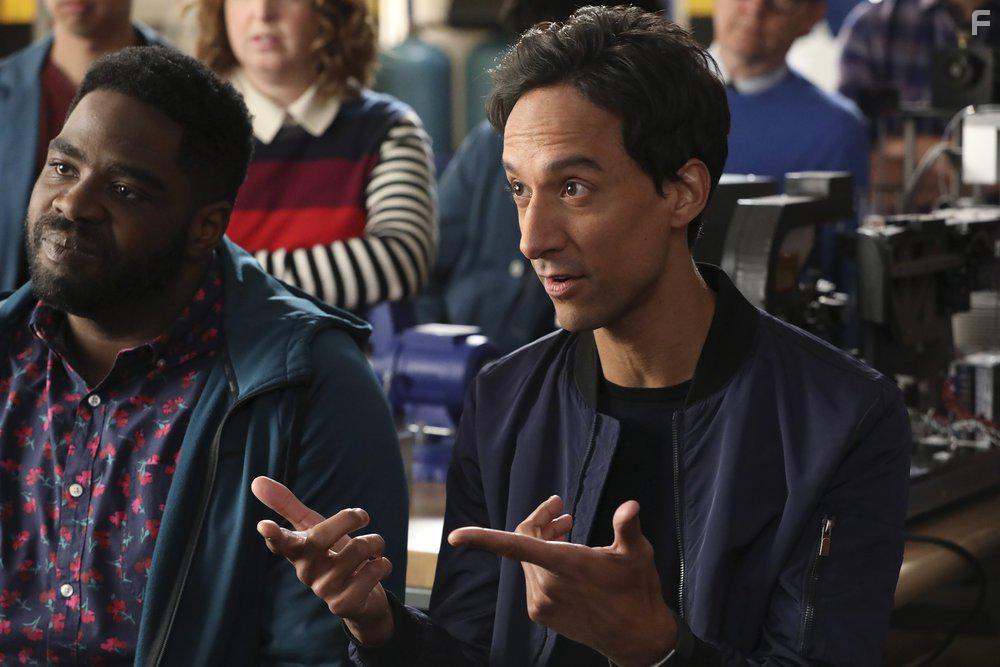 Danny Pudi and Ron Funches in Powerless (2017)
