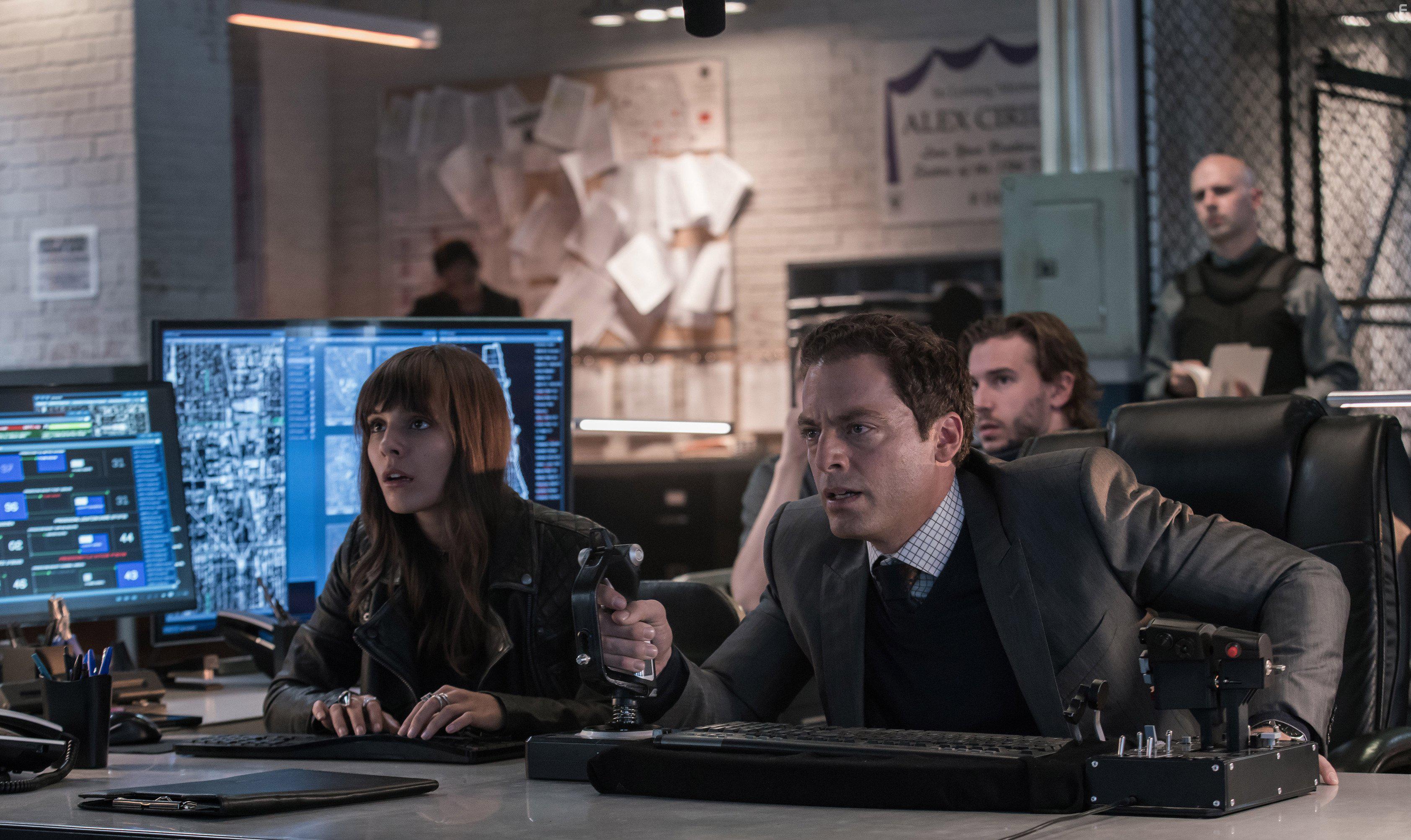 Justin Kirk and Caitlin Stasey in A.P.B. (2016)