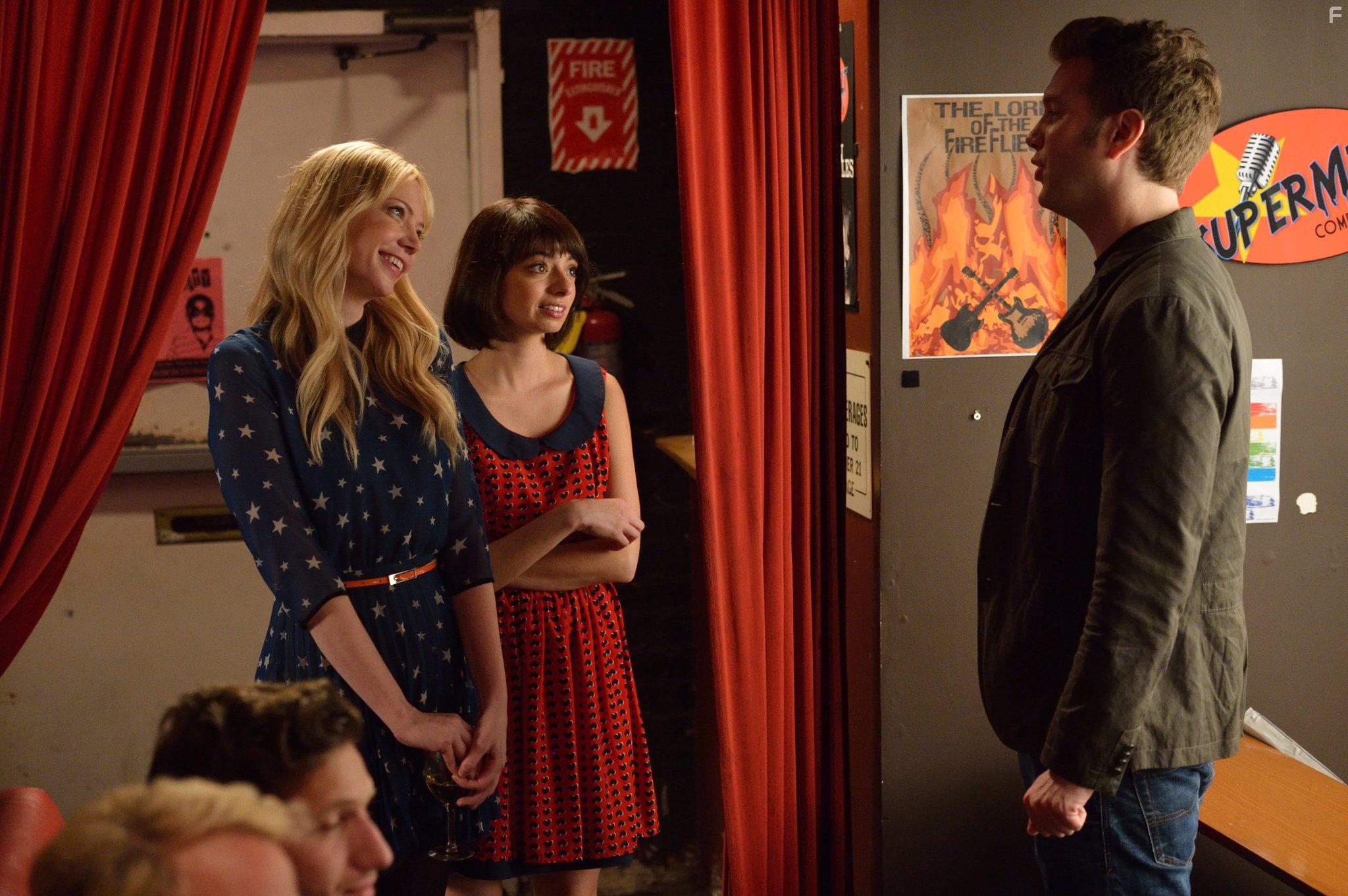 Riki Lindhome, Kate Micucci, and Anthony Jeselnik in Garfunkel and Oates (2014)